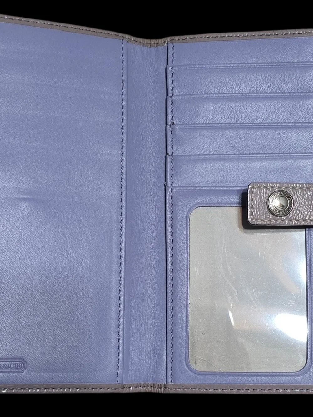 Coach Lavender Signature Jacquard Satchel and Wallet Set